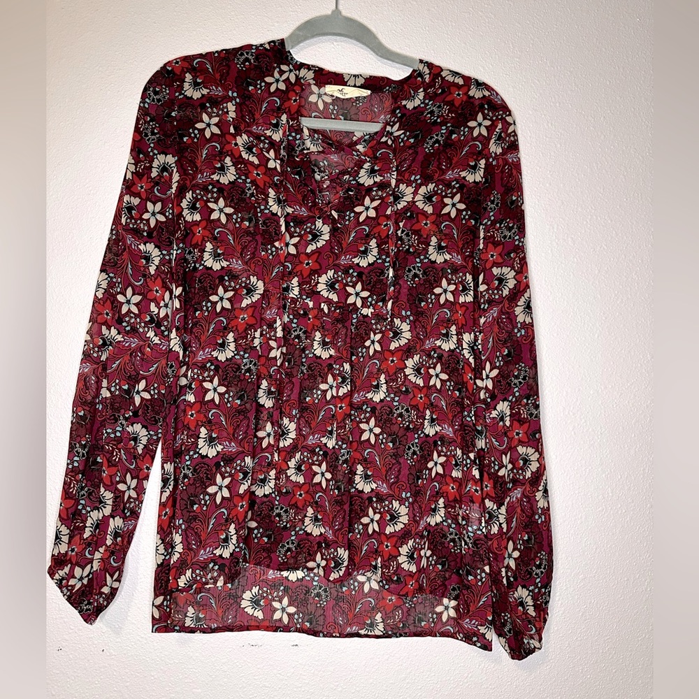 Hollister Chiffon Blouse